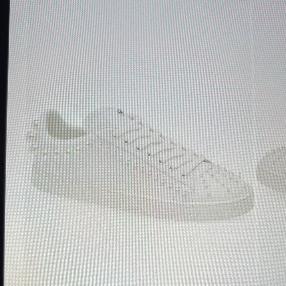 Stuart Weitzman White Studded Sneakers